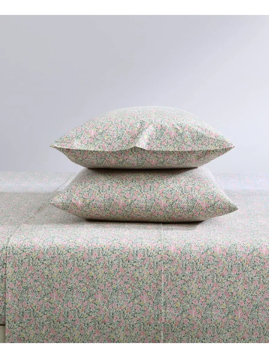 Комплект постельного белья из хлопкового перкаля, 3 предмета, размер Twin XL Laura Ashley — изображение 6 из 6, розовый