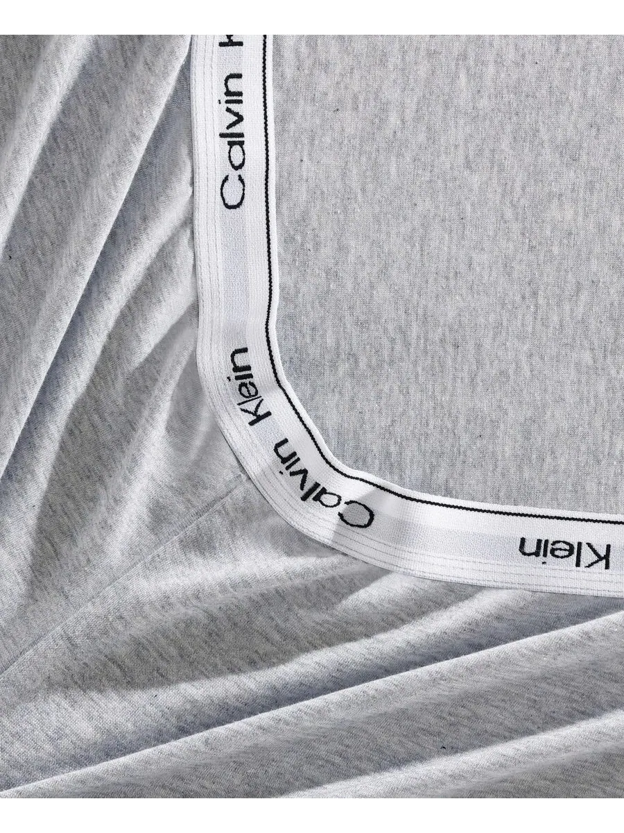 Комплект постельного белья из 3 предметов из меланжевого тенселя, размер Twin XL Calvin Klein — изображение 4 из 4, синий