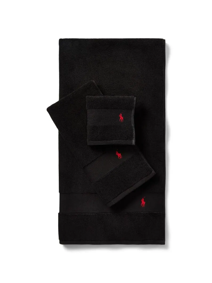 Хлопковый коврик, 53 x 79 см Polo Ralph Lauren — изображение 3 из 4, черный