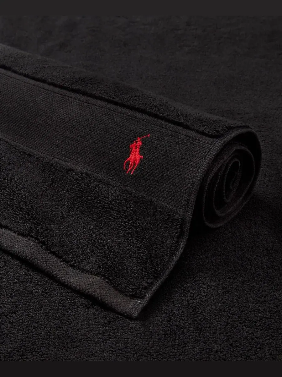 Хлопковый коврик, 53 x 79 см Polo Ralph Lauren — изображение 4 из 4, черный