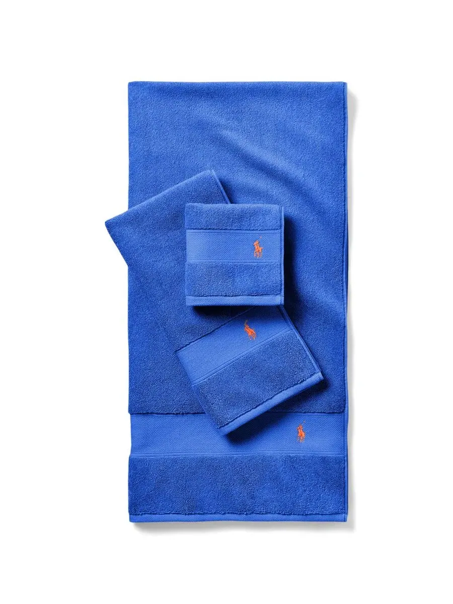 Хлопковый коврик, 53 x 79 см Polo Ralph Lauren — изображение 3 из 4, синий