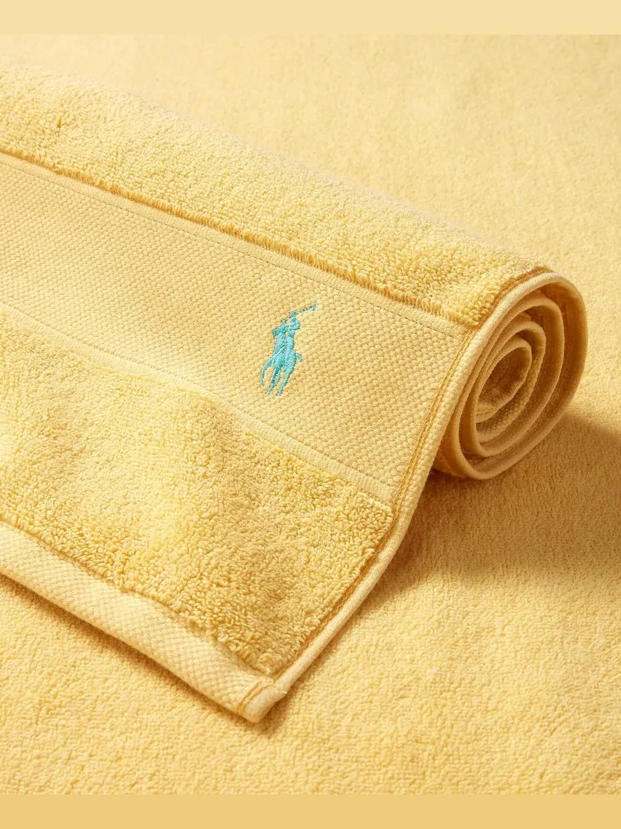 Хлопковый коврик, 53 x 79 см Polo Ralph Lauren — изображение 4 из 4, желтый