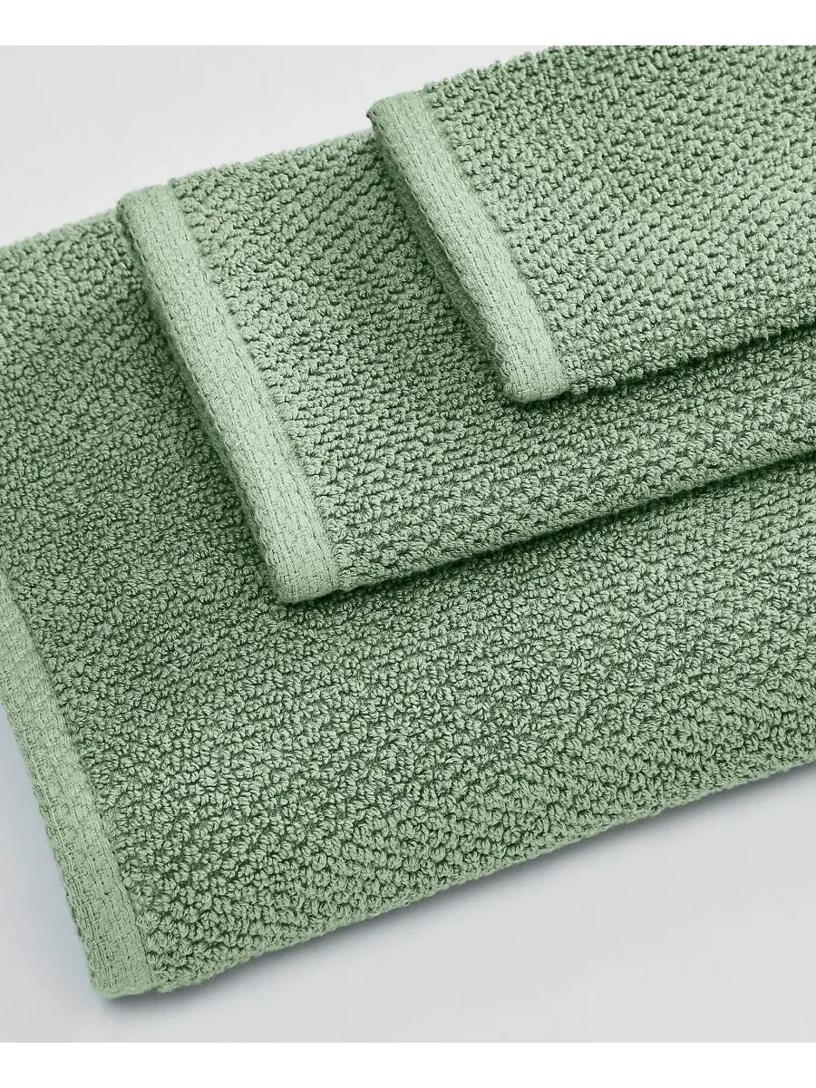 Комплект банных полотенец 6 предметов Luxury Cotton Textured Linery & Co — изображение 4 из 6, синий