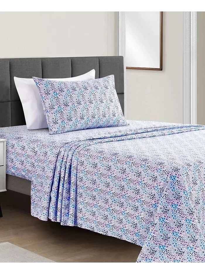 Наборы простыней из микрофибры с принтом Fairfield Square Collection — синий