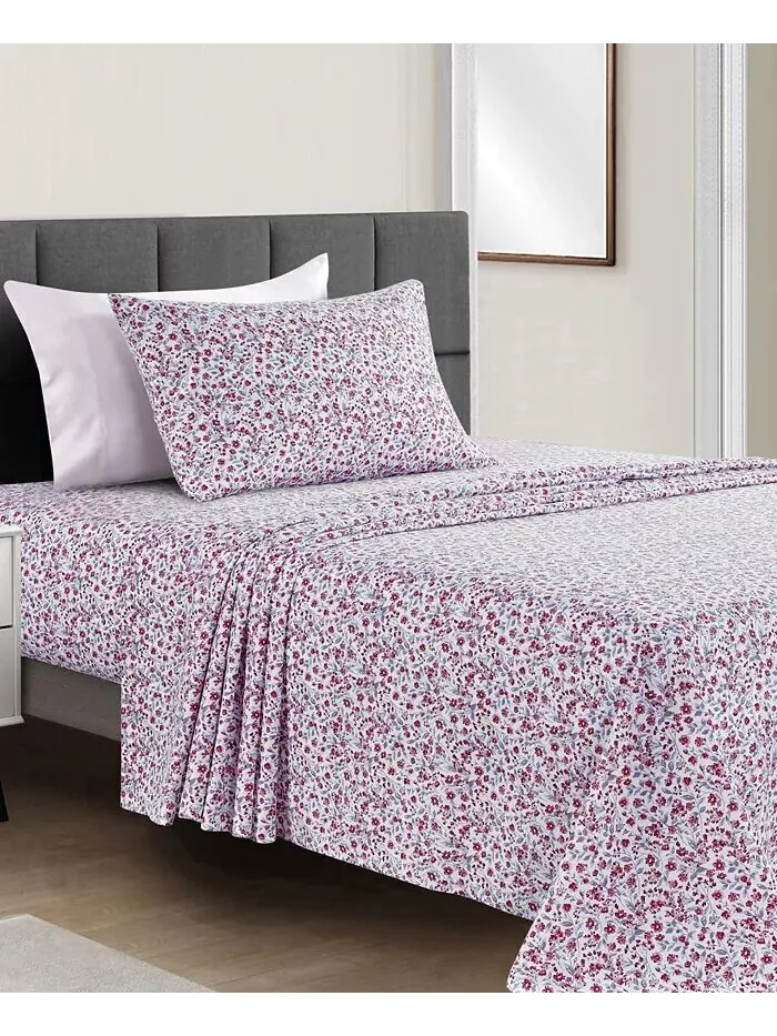 Наборы простыней из микрофибры с принтом Fairfield Square Collection — розовый