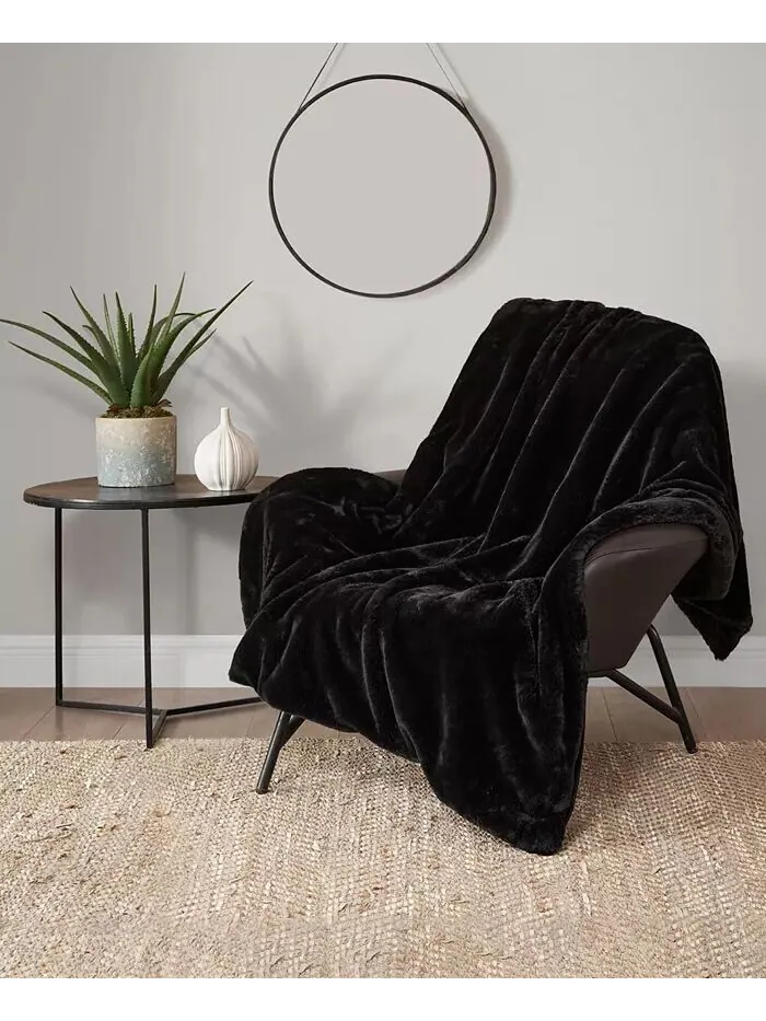 Плед из цельного искусственного меха норки, 50 x 70 дюймов Lucky Brand