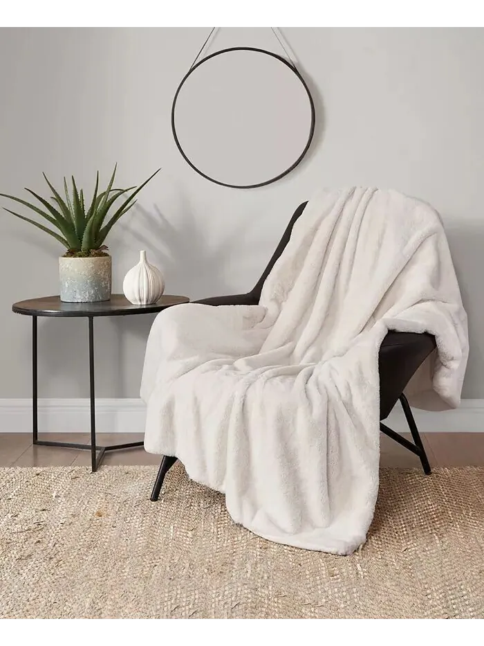 Плед из цельного искусственного меха норки, 50 x 70 дюймов Lucky Brand