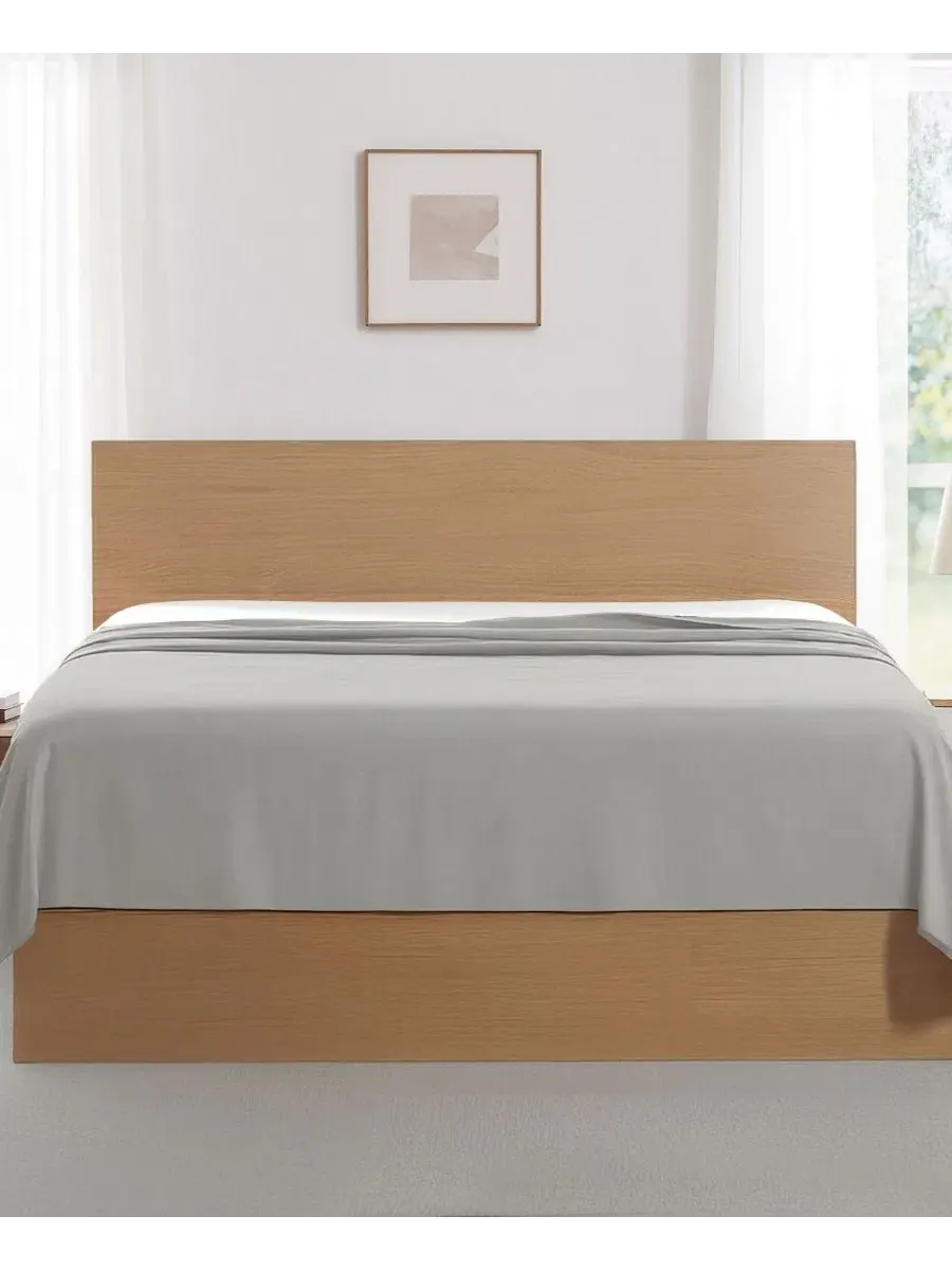Комплект простыней плоских Vilano Premium Ultra Soft, 2 шт., King Southshore Fine Linens — изображение 3 из 5, серый