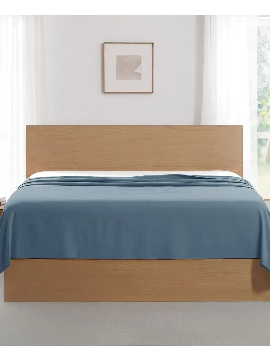 Комплект простыней из 2 шт, King, из полиэстера Southshore Fine Linens — изображение 2 из 5, синий