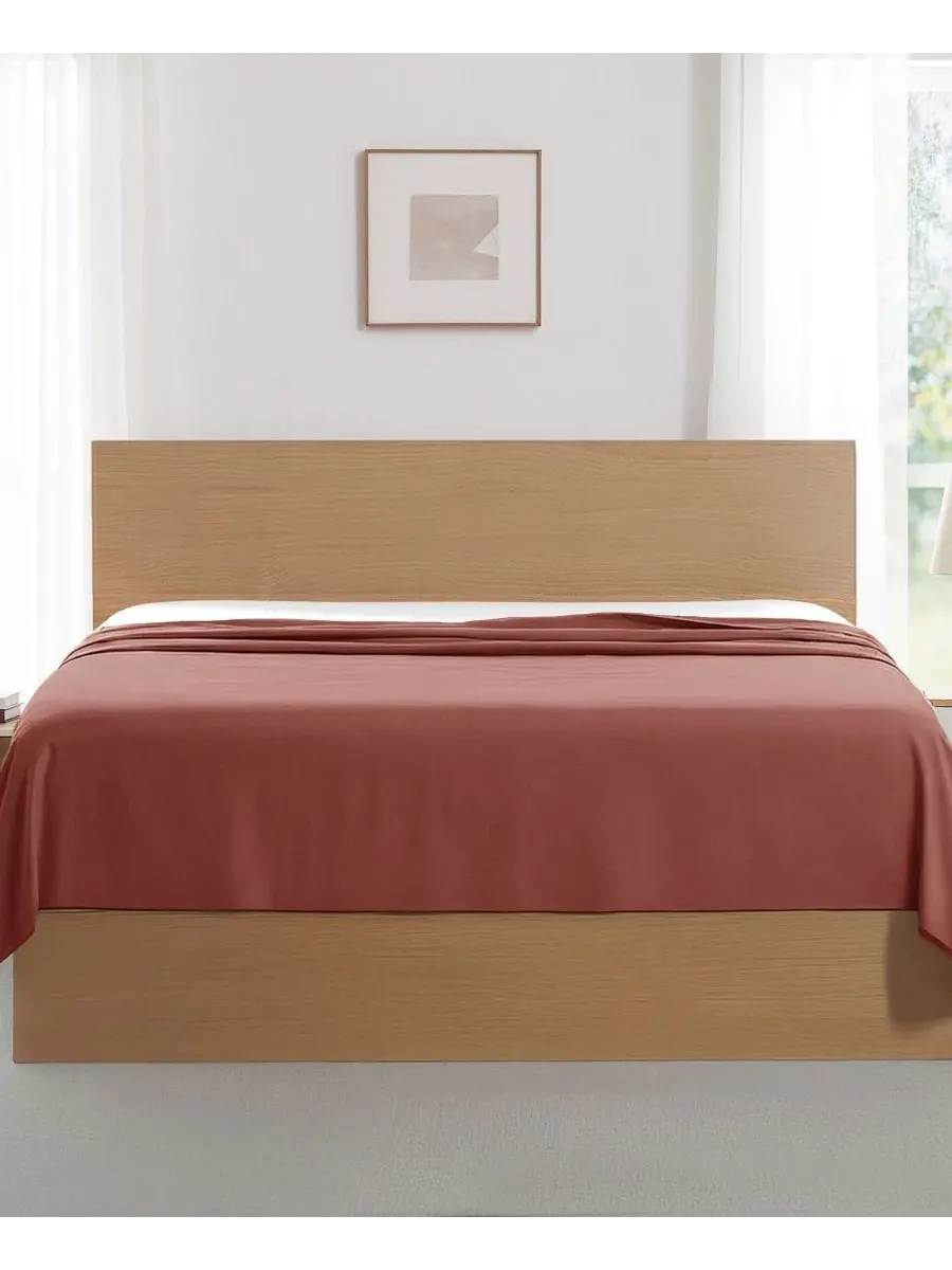 Комплект простыней из 2 шт., King, мягкая ткань Southshore Fine Linens — изображение 2 из 5, красный