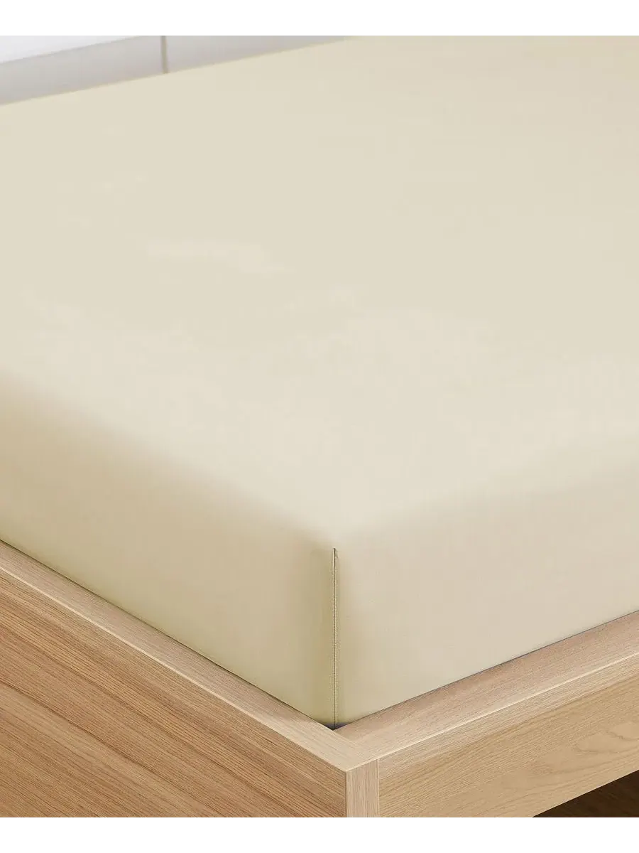 Простыня на резинке 1500 нитей из микрофибры, Twin XL Sweet Home Collection — изображение 4 из 4, бежевый