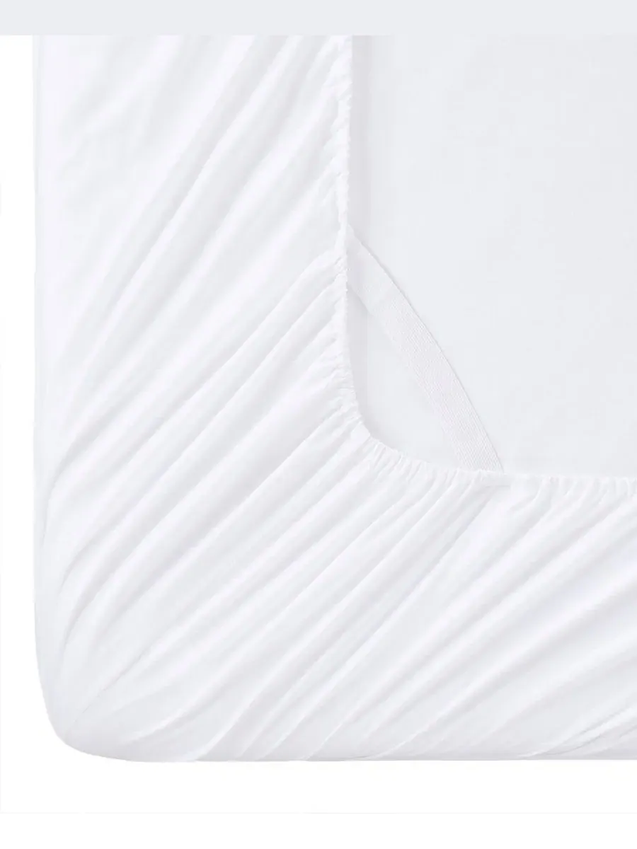Простыня на резинке из микрофибры, 1500 нитей, Twin XL Sweet Home Collection — изображение 3 из 4, белый