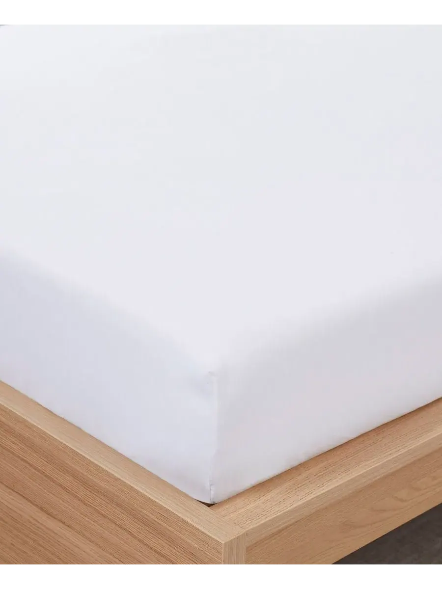 Простыня на резинке из микрофибры, 1500 нитей, Twin XL Sweet Home Collection — изображение 4 из 4, белый