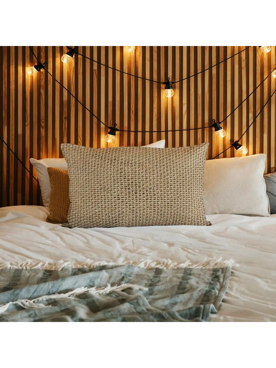 Чехлы для поясничных подушек Madera Cross Weave, 14" x 20", комплект из 2 штук IHI Home — изображение 5 из 7, прозрачный