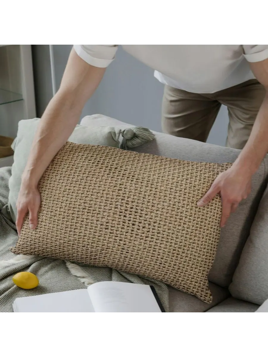Чехлы для поясничных подушек Madera Cross Weave, 14" x 20", комплект из 2 штук IHI Home — изображение 7 из 7, прозрачный