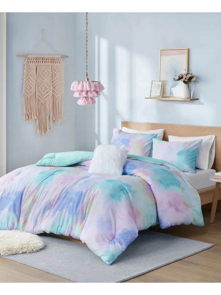 Комплект постельного белья Cassiopeia Watercolor Tie Dye, 4 предмета, размер King/California King — изображение 3 из 10