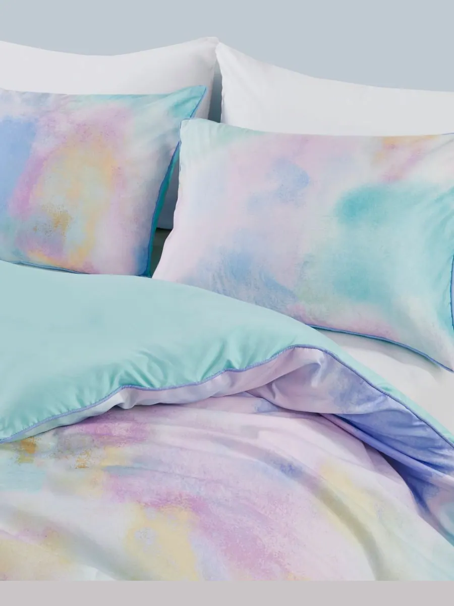 Комплект постельного белья Cassiopeia Watercolor Tie Dye, 4 предмета, размер King/California King — изображение 6 из 10