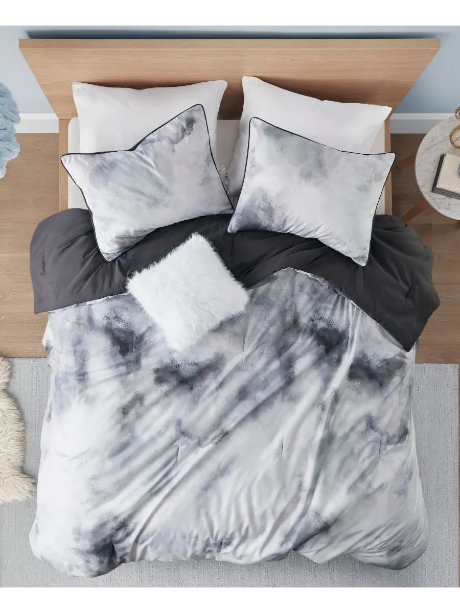 Комплект постельного белья Cassiopeia Watercolor Tie Dye, 4 предмета, размер King/California King — изображение 6 из 10