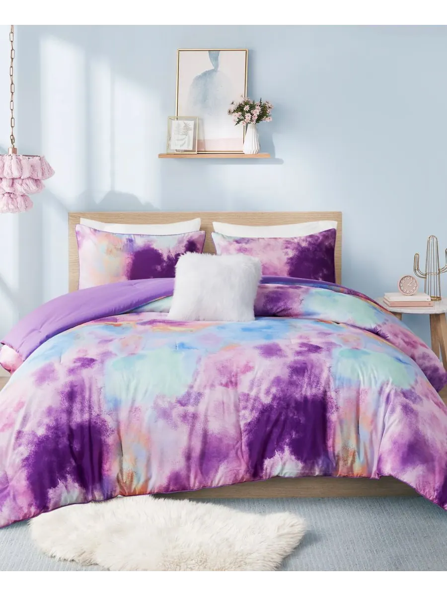 Комплект постельного белья Cassiopeia Watercolor Tie Dye, 4 предмета, размер King/California King — изображение 1 из 10