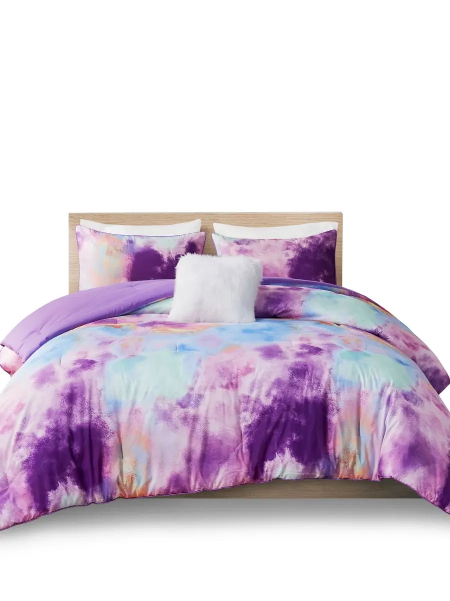 Комплект постельного белья Cassiopeia Watercolor Tie Dye, 4 предмета, размер King/California King — изображение 10 из 10