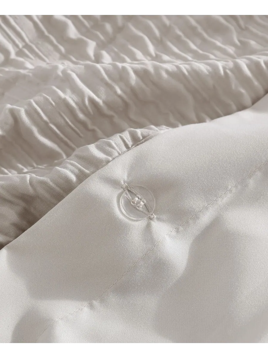 Комплект постельного белья Serenity Wavy Lines Beige Embossed, 2 предмета, размер Twin Kenneth Cole — изображение 10 из 10