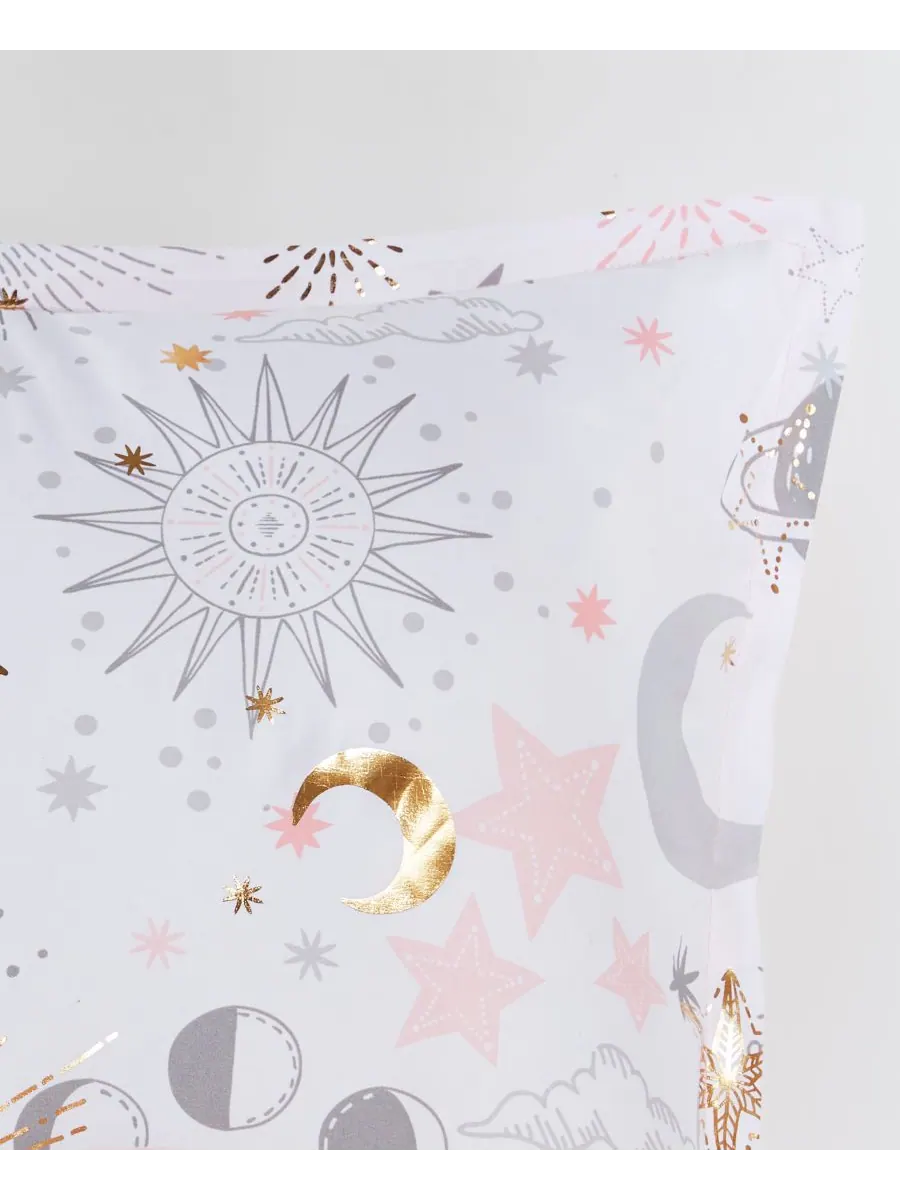 Комплект постельного белья Intelligent Design Celia Starry Sky Metallic из 4 предметов, размер — изображение 8 из 10