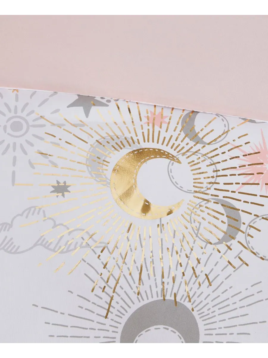 Комплект постельного белья Intelligent Design Celia Starry Sky Metallic из 4 предметов, размер — изображение 10 из 10