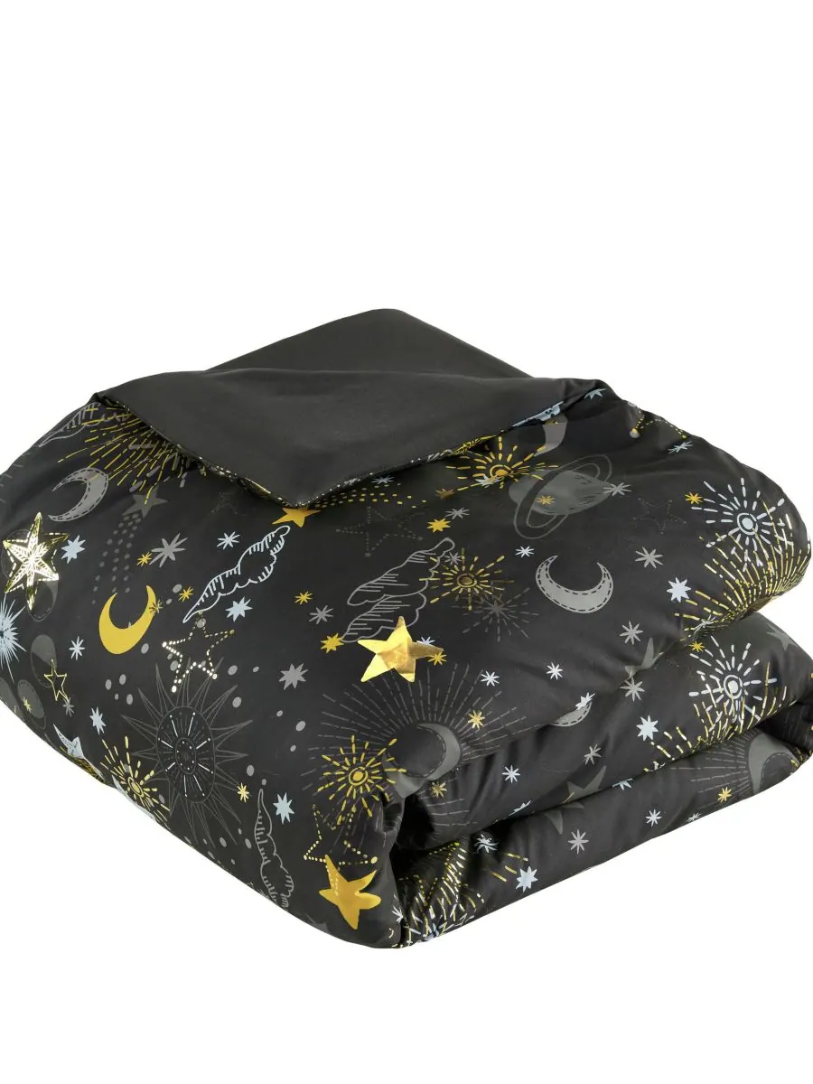 Комплект постельного белья Intelligent Design Celia Starry Sky Metallic из 4 предметов, размер — изображение 6 из 10