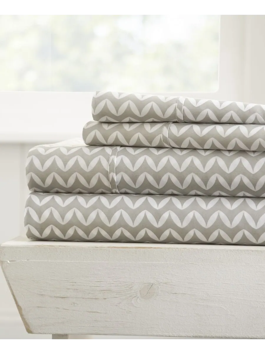 Комплект постельного белья Farmhouse Chic Premium Ultra Soft Pattern из 4 предметов, размер