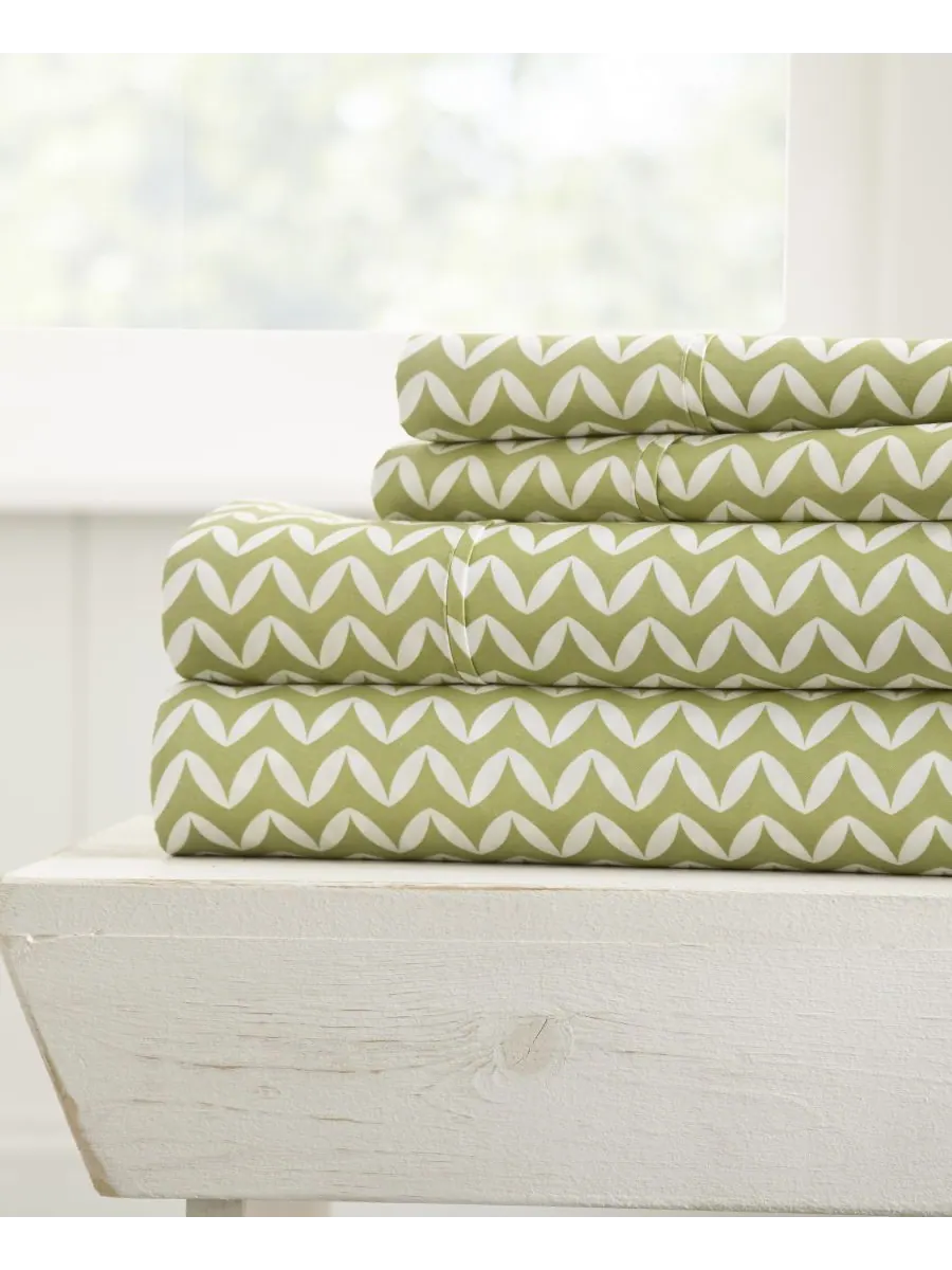 Комплект постельного белья Farmhouse Chic Premium Ultra Soft Pattern из 4 предметов, размер