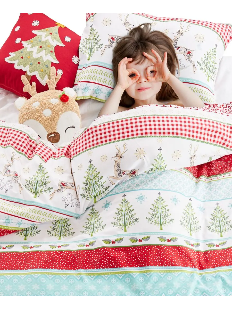 Комплект постельного белья Home Merry and Bright Комета и Купидон, двусторонний, 2 предмета, размер — изображение 3 из 6