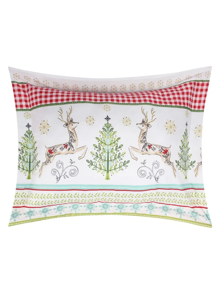 Комплект постельного белья Home Merry and Bright Комета и Купидон, двусторонний, 2 предмета, размер — изображение 4 из 6