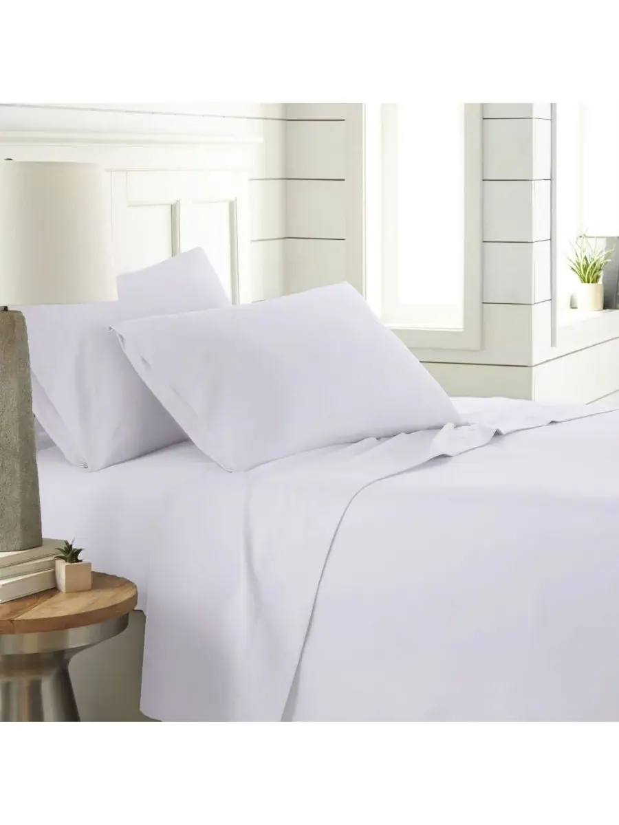 Комплект постельного белья Chic Solids Ultra Soft из 4 предметов, размер Full Southshore Fine Linens — изображение 8 из 8
