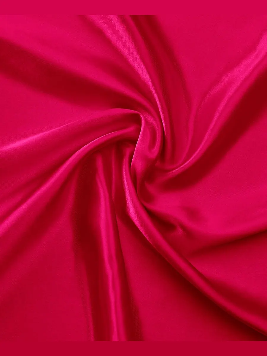 Комплект постельного белья из атласа, 4 предмета, размер King Juicy Couture — изображение 2 из 2, розовый