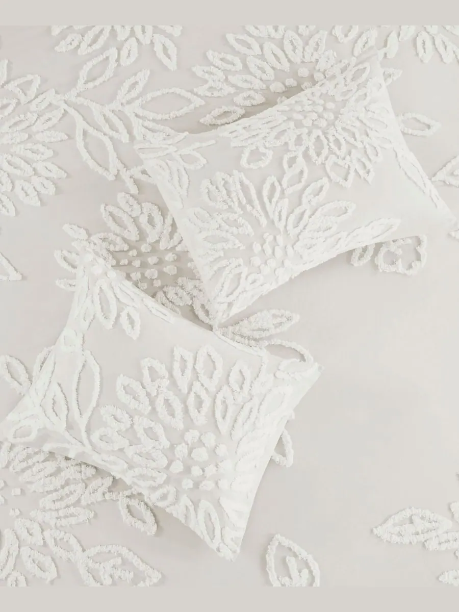 Комплект постельного белья veronica floral из 3 предметов, размер full/queen Madison Park — изображение 8 из 9, белый