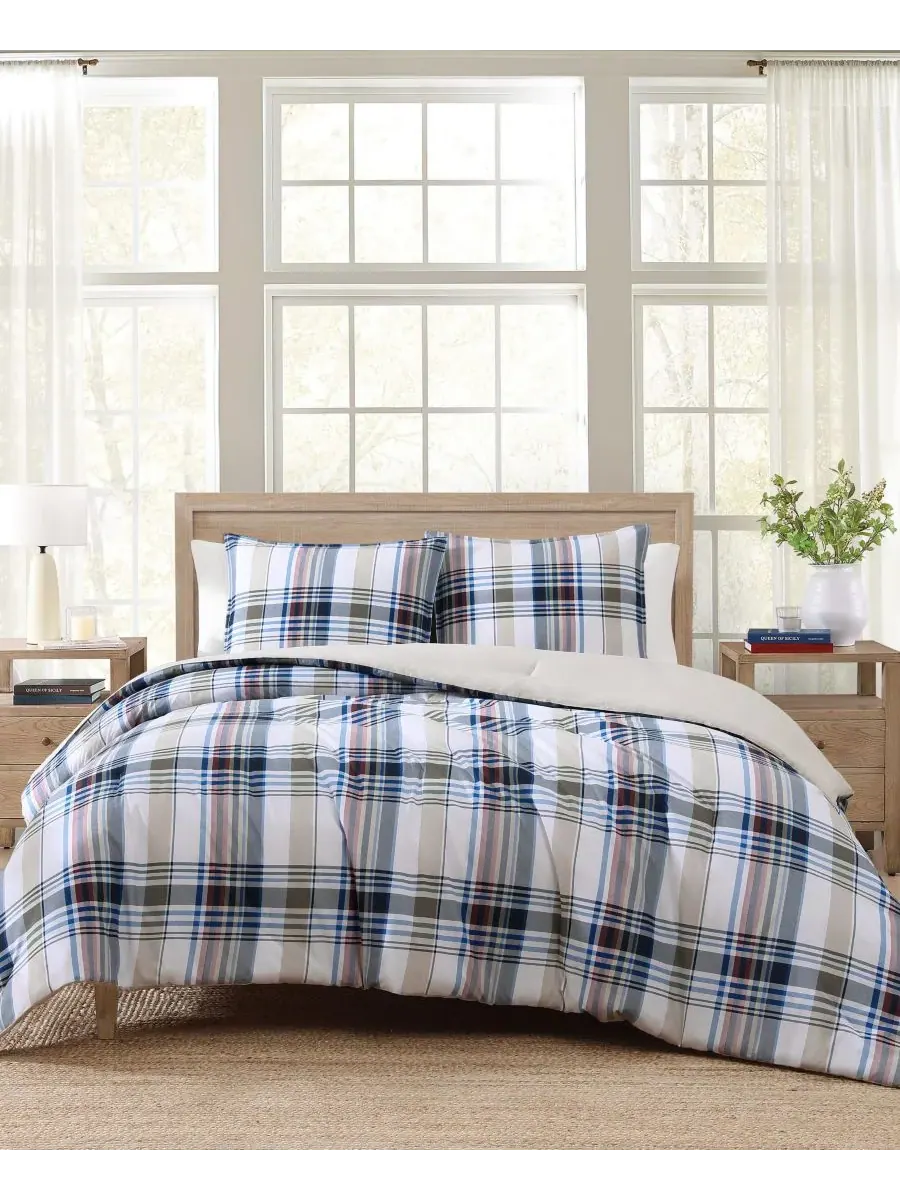 Комплект постельного белья Waterbury из хлопка в клетку, 2 предмета, размер Twin Tommy Hilfiger