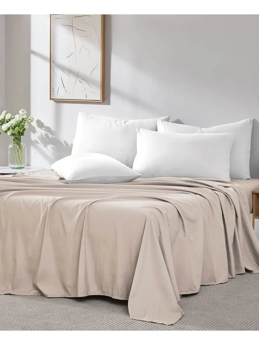 Комплект простыней из 2 шт. Queen Southshore Fine Linens — изображение 3 из 5, кость