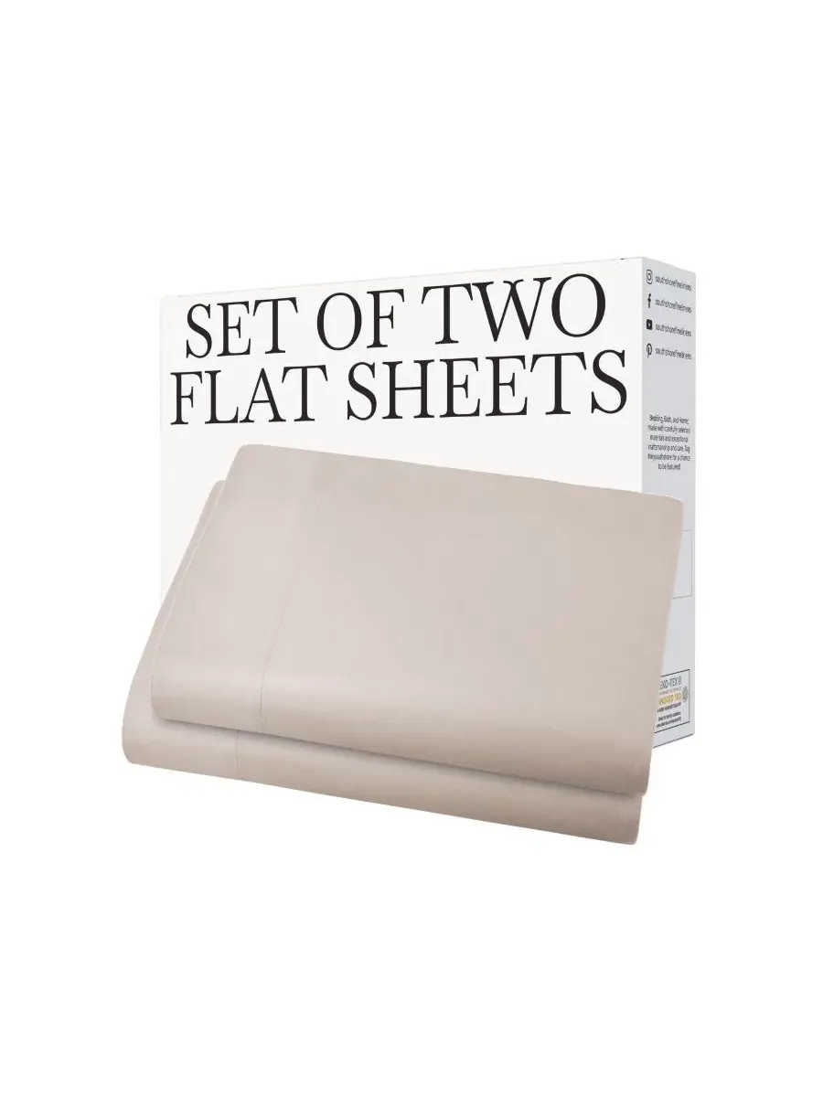 Комплект простыней из 2 шт. Queen Southshore Fine Linens — изображение 5 из 5, кость