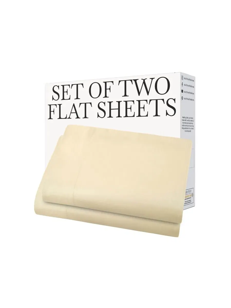 Набор простыней 2 шт. Queen, Vilano Southshore Fine Linens — изображение 5 из 5, бежевый