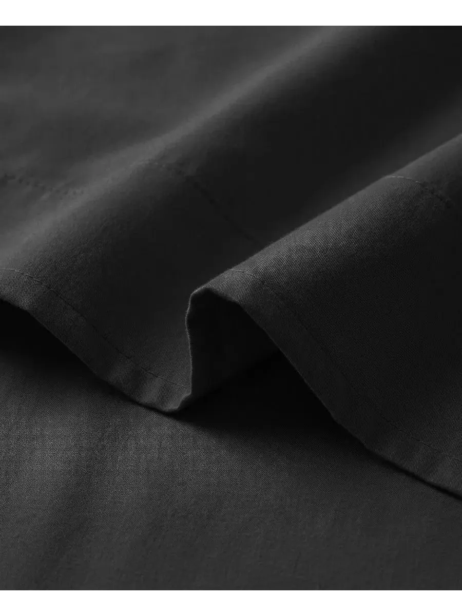 Комплект простыней 2 шт., с мягкой тканью, Queen Southshore Fine Linens — изображение 2 из 5, черный