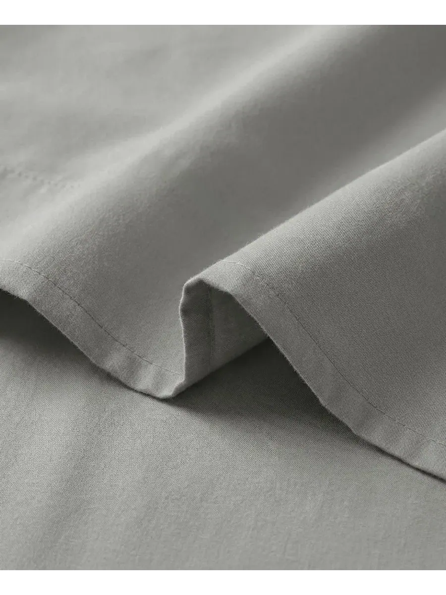 Простыня плоская, 2 шт., Queen Southshore Fine Linens — изображение 2 из 5, серый