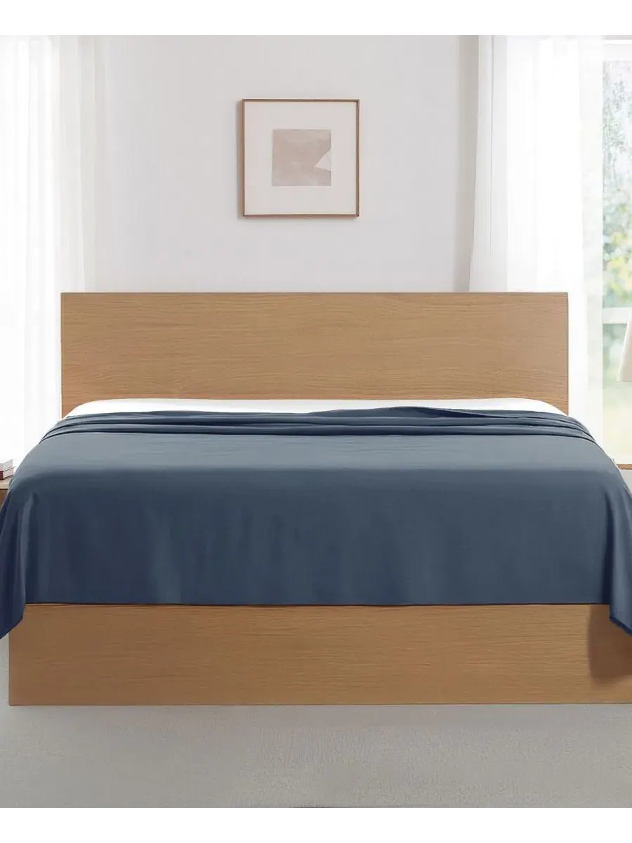 Набор из 2 простыней Vilano Premium Ultra Soft, Queen Southshore Fine Linens — изображение 4 из 5, синий