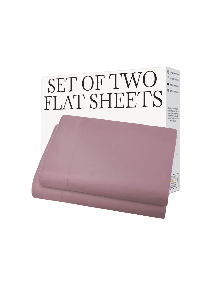 Комплект простыней 2 шт. Queen Southshore Fine Linens — изображение 5 из 5, фиолетовый