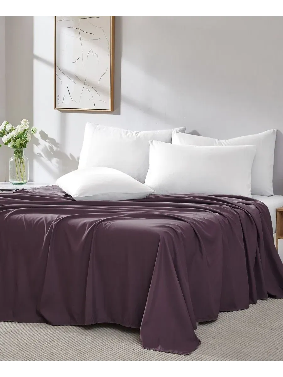 Комплект простыней 2 шт. Vilano Premium Ultra Soft, Queen Southshore Fine Linens — изображение 3 из 5, фиолетовый