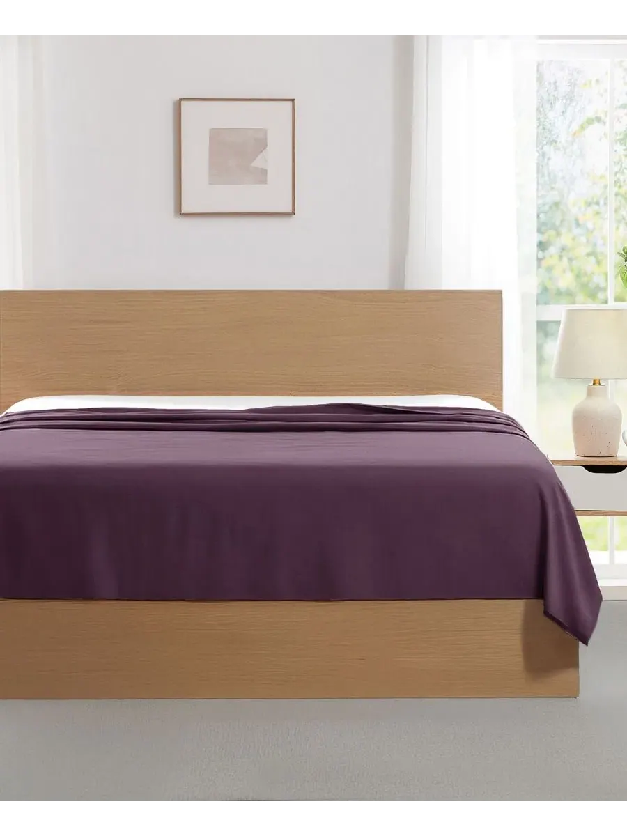 Комплект простыней 2 шт. Vilano Premium Ultra Soft, Queen Southshore Fine Linens — изображение 4 из 5, фиолетовый