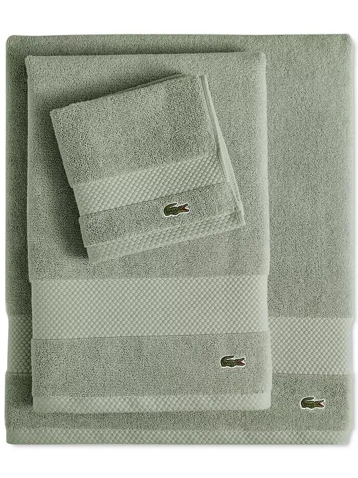 Набор полотенец Lacoste Home Lacoste Heritage Supima антимикробных хлопковых, 6 шт — изображение 2 из 15, голубой