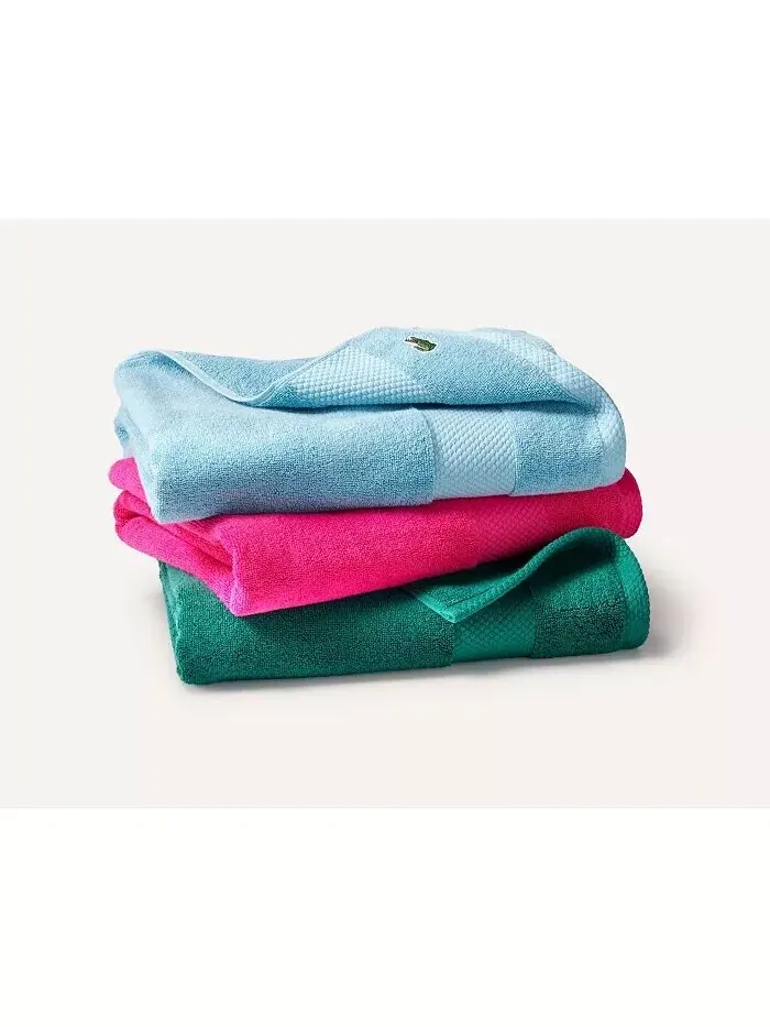 Набор полотенец Lacoste Home Lacoste Heritage Supima антимикробных хлопковых, 6 шт — изображение 15 из 15, голубой