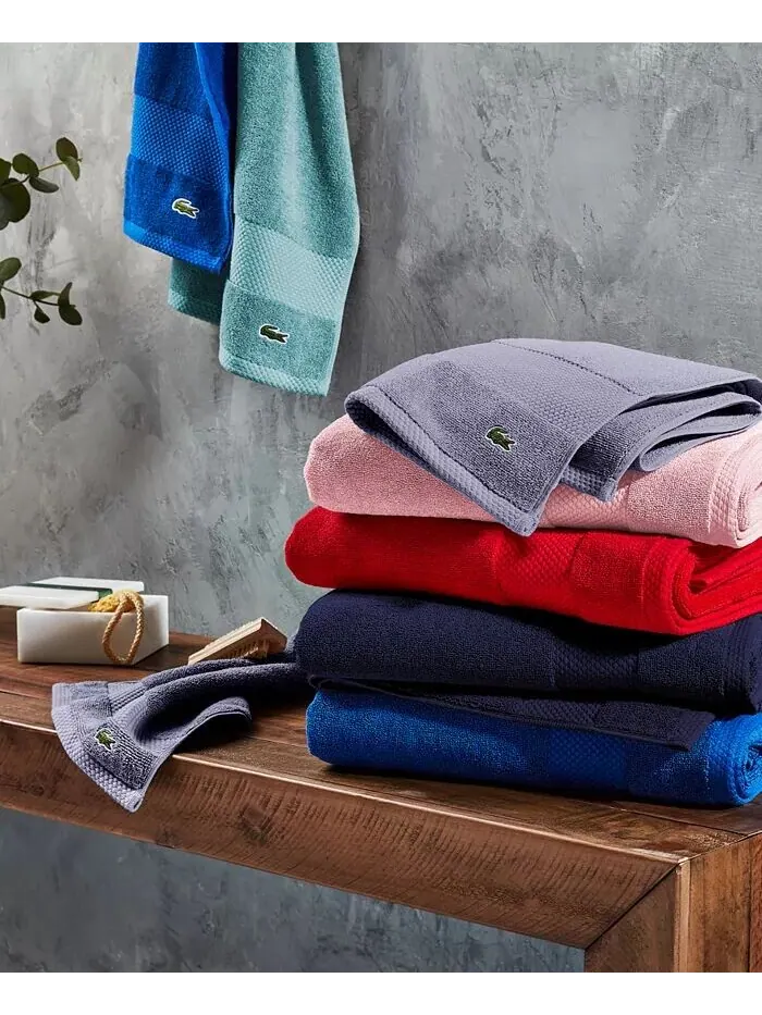 Набор полотенец Lacoste Home Lacoste Heritage Supima из хлопка 6 шт — изображение 2 из 12, зеленый
