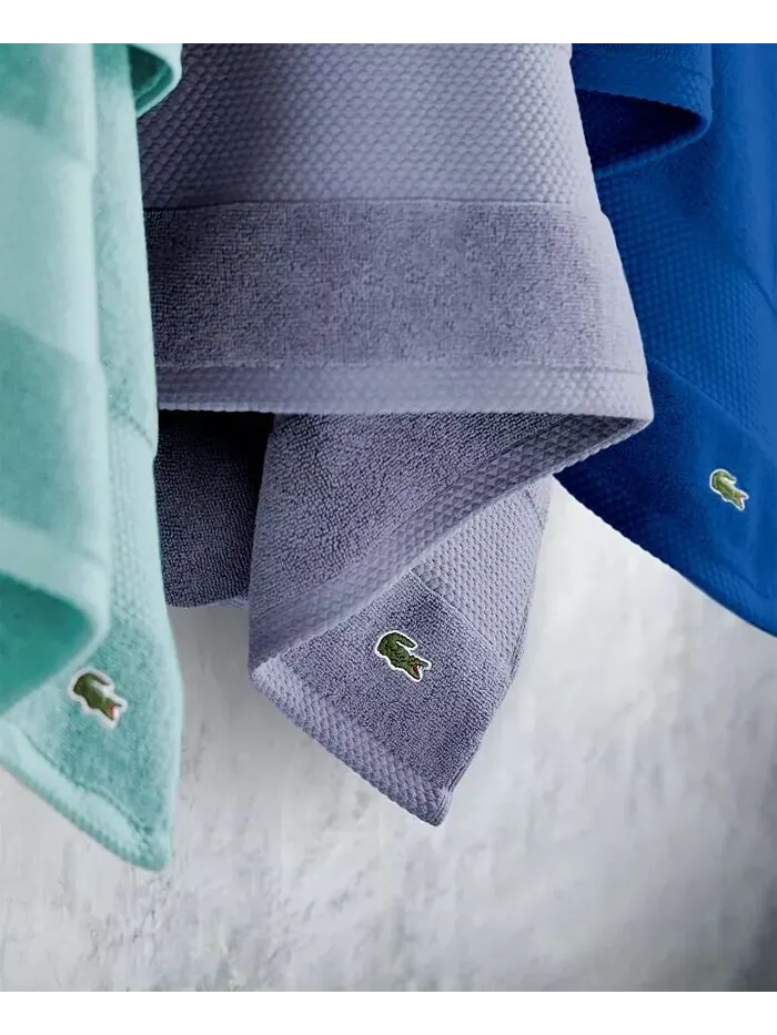 Набор полотенец Lacoste Home Lacoste Heritage Supima антимикробных хлопковых, 6 шт — изображение 8 из 12, зеленый
