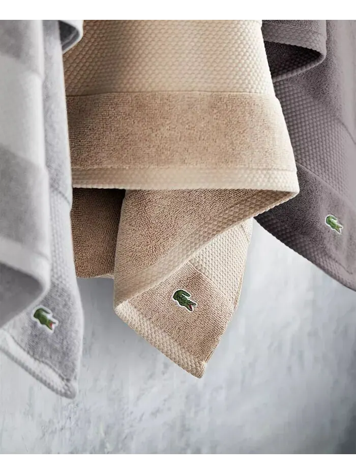 Набор полотенец Lacoste Home Lacoste Heritage Supima антимикробных хлопковых, 6 шт — изображение 9 из 12, зеленый